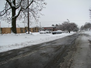 snow covered lots